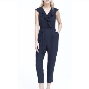 Banana Republic navy sleeveless jumpsuit